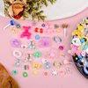 Kikonoke 100 Pieces 3D Resin Gummy Bear Nail Charms Mixed Set Cute Bow Candy Flowers Nail Art Clasps with Snowflake Heart Star Slice for DIY Manicure Tips Decor