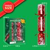 Christmas Crackers, 12 Pack Valentines No Snap Party Favors with Party Hat, Joke & Little Gift Inside for Christmas Thanksgiving Seasonal Holiday Dinner Traditions (Red and Green)