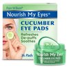 Fran Wilson NOURISH MY EYES Cucumber and Green Tea Pads - 36 Pads each At-Home Spa Treatment to reduce puffiness Revitalize Your Eyes: Easy-to-Use Cucumber Eye Pads for Dark Circles (Pack of 3)
