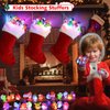 FLY2SKY Christmas Party Favors 25Pcs 3D LED Finger Lights for Kid & Adults Toys Light Up Rings Stocking Stuffers Party Favors Assorted Styles Gift Package No-Repeat Non Candy Gift New Version