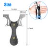 Timbocca Slingshot, Stainless Steel Slingshots for Adults and Kids, Sling Shot for Hunting and Shooting Practice, Come with 3 pcs Flat Rubber Bands and a Storage Case