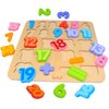 Wooden Number Puzzle Toys, ABC Letter & Number Puzzle for Toddlers 1 2 3 Year Old, Preschool Learning Toys for Kids, Educational Name Puzzle Gift for Boys and Girls (Number Puzzle)
