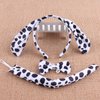 Halloween Dalmatian Headband Bow Tie Tail Spotted Dog Hair Bands Headpiece Women Puppy Ears Hairband Hair Hoop Holiday Party Decoration Cosplay Costume Cute Christmas Handmade Hair Accessories 1 Set
