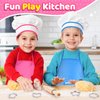 Toyze Gifts for 3-8 Year Old Girls, Kids Apron for Girls Kids Cooking Set, Toddler Apron for Kids Chef Hat and Apron, Toys for 3-12 Year Old Girls 20Pcs Pink- with Cookbook