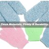 Exfoliating Glove, 4PCS Body Scrubber Shower Gloves Exfoliator Gloves, Massage and Body Scrub, Remove Dead Skin Shower Gloves Exfoliating for Women and Men, 4 Colors