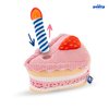 Birthday Cake Interactive Dog Toy - Interactive Pet Toy - Cute Unique Design Party Birthday Gift - Small Medium Dogs - Chew Resistant for Teething Puppy - Fun Plush Toy with Squeaker (Pink)