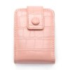 Yokawe Lipstick Case with Mirror Cosmetic Bag Travel Makeup Mini Bag Lipstick Holder for Purse Lipstick Organizer for Women (Pink)