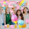 Ice Cream Balloons Number 5 Balloon 40 Inch, Ice Cream Birthday Party Decorations, 5 Balloon Number for Candy Birthday Party Decorations