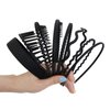 AKTVSHOW 8 PCS Non Slip Plastic Headbands for Women Black Headband for Women's Hair Fashion Thin Head Bands with Teeth Elastic Comb Skinny Hair Bands for Men Teen Girls