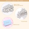 Ammei Headpiece Silver Wedding Hair Comb With Pearls and Crystals Wedding Hair Accessories Bridal Headpiece Or For Parties