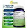 aSquared Nutrition Apigenin 50mg & L-Theanine 200mg - 120 Capsules - Apigenin Supplement Pills for Sleep and Relaxation - Natural Bioflavonoid Extract Found in Chamomile Tea