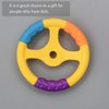 Alipis Steering Wheel Toy Simulated Driving Car Steering Wheel Bumper, Driving Wheel Pretend Play Toy Educational Toy