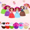 BoterLun 6PCS Mini Beautiful Cake Doll Toy,Surprise Transforming Scented Princess Dolls Gift Set for Children Kid Funny Game Gift for 3 Year Old Girls