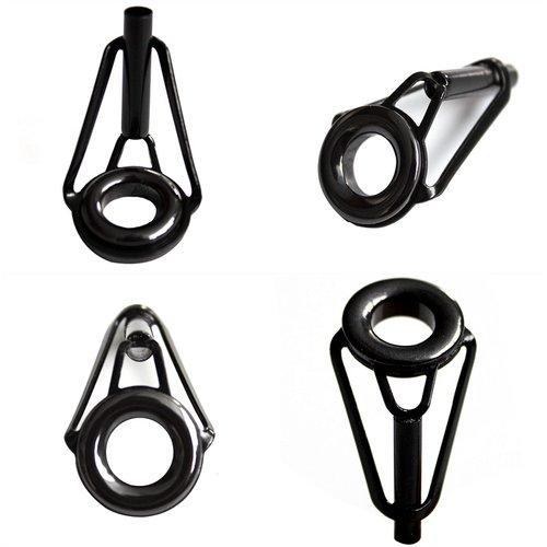 8pcs Fishing Rod Tip Repair Kit Rod Top Tips Replacement Fishing Rod Tips Stainless Steel Ceramic Ring Guide Tips