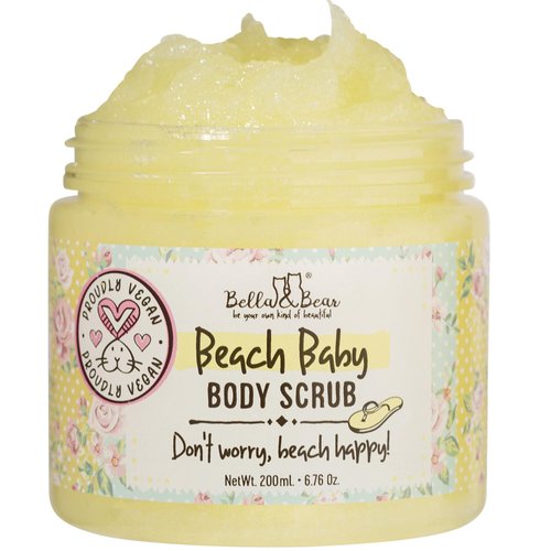 Bella & Bear Body Scrub - Skin Care Exfoliating Scrub - Moisturizing Body Polish Scrub for Skin, Cellulite, Dead Skin, Scars, Wrinkles - Shower Scrub Exfoliating Body Wash - Vegan and Cruelty Free
