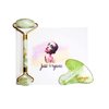 Just Organic Jade Roller & Gua Sha Set Facial Beauty Tools, Face Roller Skin Massager for Face, Neck and Eye Treatment Ice Roller for Skin Care Routine & Puffiness Relief (Green)
