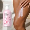 BSMKCL Glossy Body Lotion Firming Moisturizer for Dry Skin, JAPAN SAKURA Full Body Skin Care Pump with Niacinamide & Vitamin C Nourish Skin, Non- Sticky Refreshing, Quickly Absorbed (200ml)