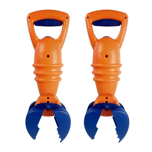 RAINBOW TOYFROG 13" Plastic Sand Digger Grabber Toy，Sand & Beach Claw Catcher. for Ages 3+,Great for The Beach,Snow, Kids Sandbox, Backyard, Playground, Bathtub Toddler Toys-2 Pack