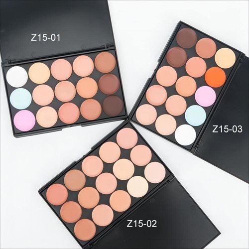 YARLADY 15 Colors full coverage concealer Palette,Contouring Cream,Contouring Foundation Concealer Palette - Vegan, Animal free and hypoallergenic (Z-03)