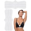 Zhanmai 6 Pcs Sweat Bra Liners 17.72 Inch Under Bra Pads for Sweating Sweat Liner Absorber Cotton Pad Under Breast for Women (White)