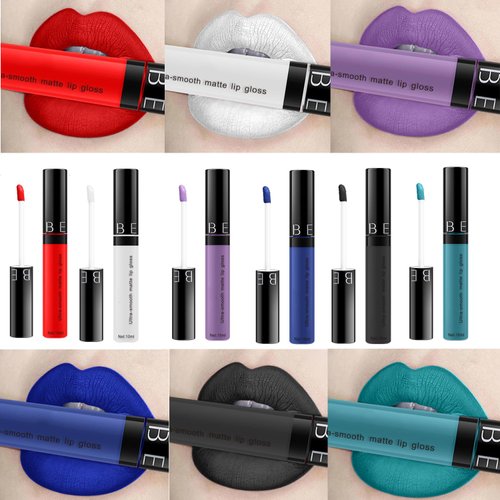 SeleneTenderaes 11-color matte non-stick cup lip glaze non-decolorizing lip gloss lipstick lipstick 0.34 FL OZ