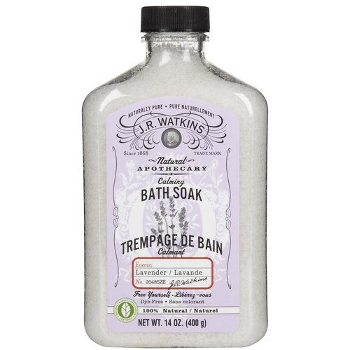 J. R. Watkins Calming Lavender Bath Soak-14 oz.