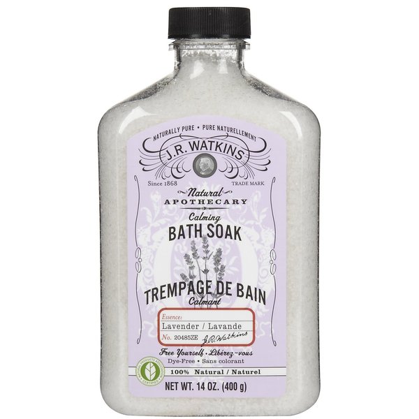 J. R. Watkins Calming Lavender Bath Soak-14 oz.