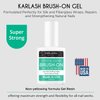 Karlash Super Strong Brush On Nail Glue for Acrylic Nails and Press on Nails Glue Adhesive, Perfect for False Acrylic Nail Art, Glitter, Gems, White Clear Tip (1 Piece)