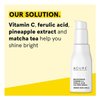 ACURE Face Brightening Vitamin C & Ferulic Acid Serum - Day & Night Oil Free Glowing Facial Serum - Vitamin C, Ferulic Acid & Pineapple Extract For Natural Brighter Look - for All Skin Types 1 fl oz