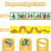 Kasfalci Sequencing Cards,Sequence Board Game for Kids,Speech Therapy Materials Toys for Autism,Story Storytelling,Social Skills,Sentence Building,Preschool Learning Activities,Classroom & Homeschool