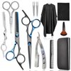 Haircut Scissors Thinning Shears for Hair Cutting, Fcysy Professional Barber Scissors Kit Hair Scissors Hairdresser Blending Scissors Set, Hair Trimming Shears Wig Styling Scissors Barber Accessories