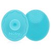 Nuby Scrubbies Silicone Bath Brush - Baby Essentials - Baby Bath Accessories - (2-Pack) Blue