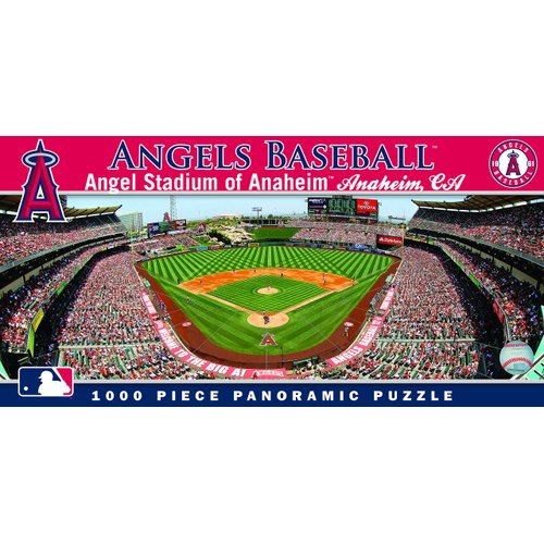 MasterPieces MLB Angels Baseball Stadium Panoramic Jigsaw Puzzle, Anaheim, 1000 Pieces