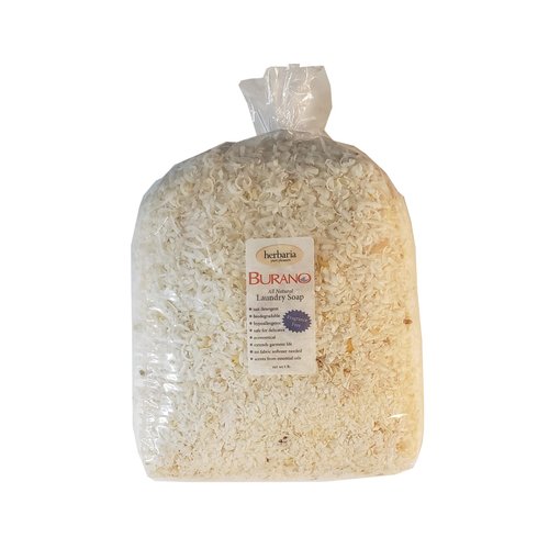 Herbaria Burano Laundry Soap 5 pounds. Handcrafted All-Natural Fragrance-Free. Enjoy Our Soaps and Other Skin-Friendly Products.