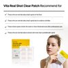 MEDITHERAPY VITA REAL Shot Clear Patch 6EA, Dark Spot Patch for Even-toned skin, Acne and Blemish Care, Hydrocolloid Patch, Pure Vitamin C, Korean Skincare