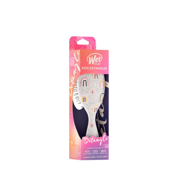 Wet Brush Kids Detangler Hair Brushes - Galaxy - Mini Detangling Brush with Ultra-Soft IntelliFlex Bristles Glide Through Tangles with Ease - Pain Free Comb for All Hair Types