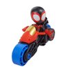 Spidey and His Amazing Friends Miles Morales Action Figure with Toy Motorcycle, Preschool Toys, Ages 3 and Up