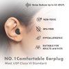 Ear Plugs for Sleeping, Acousdea Reusable Moldable Silicone Ear Plugs, Waterproof, Suitable for Snoring, Swimming, Working, Studying, Noise Cancelling up to 40 dBSPL, Black with Carry Case, 3 Pairs
