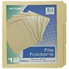 Top Flight E-Z File Folders, 9.5 x 12 Inches, 9.5 Point, Manila, Third Cut, Set of 12 Folders (4611414)
