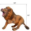 Gemini&Genius Safari Animal Toys, Lion Figurine Toy, Wildlife World Action Figures, Great Gifts, Collection, Cake Topper, Storytelling Props and Room Decor for Kids 4 Years Old and Up