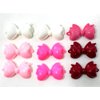Tara Girls Self Hinge Bow Hair Barrettes - Pinks - 18 Pcs.