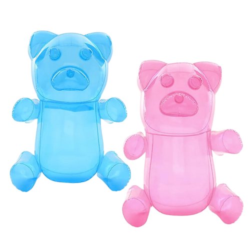 2 Inflatable Gummy Bear 24" Huge Gummy Bears, Candyland Party Decorations for Girls, Birthday Party Favors, Lollipop Two Sweet Theme Birthday Party Supplies, Unique Pool Floaties Toys