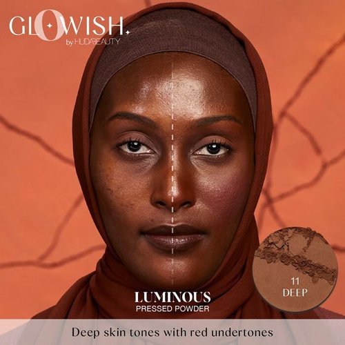 HUDA BEAUTY GloWish Lightweight Blurring Pressed Powder 12 Rich