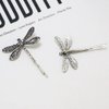 6 Pcs Metal Hair Clips Antique Silver Dragonfly Hair Pins Vintage Bobby Pins Hair Barrettes Hair Accessories for Women and Girls