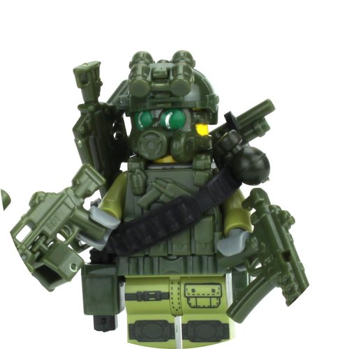 Battle Brick Custom Special Forces Commando Custom Minifigure | Genuine Military Minifig | Packaged in USA | 1.6 Inches Tall | Great Gift for Ages 10+ to Adult AFOL
