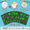 Partywind 204 Styles Glow Dinosaur Party Supplies, 34 Sheets Dinosaur Temporary Tattoos for Kids Goodie Bag Stuffers, Glow Dinosaur Tattoos for the Dark Party Decorations