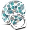 TACOMEGE Printed Dot Green Leaf Art Phone Ring Grip Holder, Finger Ring Stand for Tablet Cell Phone and Case