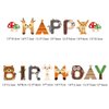Woodland Party Decorations Woodland Happy Birthday Banner with Forest Animal Bunting Garland for Kids Boys Girls Woodland Birthday Party Supplies