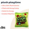 Huxley & Ket Plush Cat Toy | Sour Scratch Kats | Snack Attack Strong Catnip Filled Cat Toy | Plush Interactive Kitten and Cat Toy with Catnip and Crinkle | Kittybelles