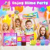 Elover Ice Cream Slime Kit for Girls and Boys Fluffy DIY Slime Toys Gifts Make Ice Cream Slimes 6 Color